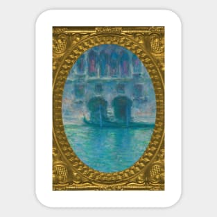 MONET - Palazzo da Mula, Venice (1908) by Claude Monet Sticker